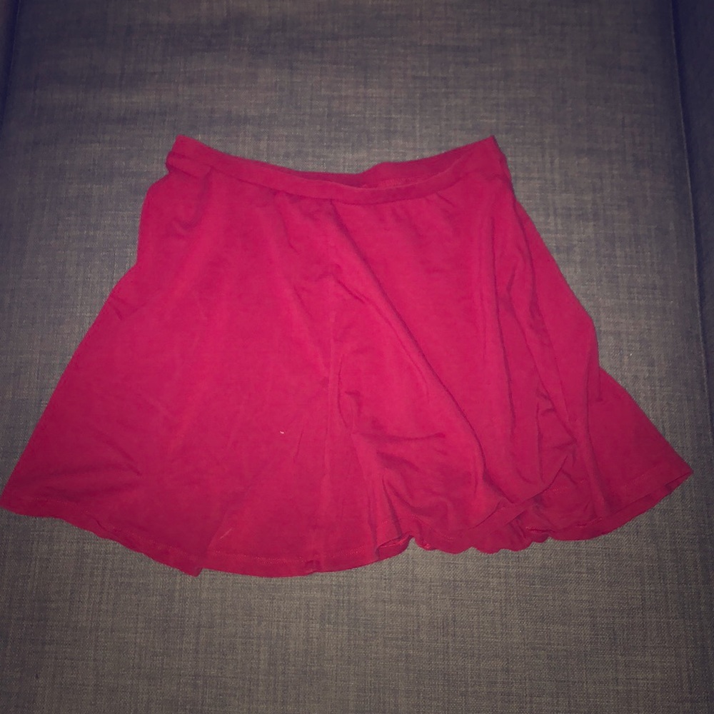 Red skirt